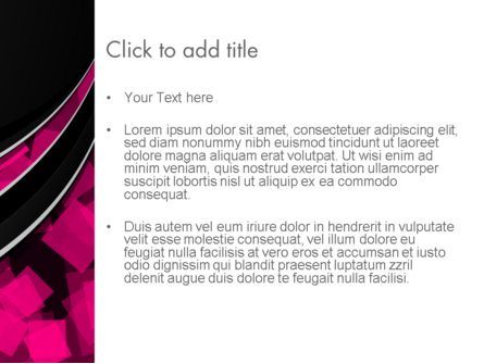 Transparente welle mit rosa würfeln PowerPoint Vorlage, Folie 3, 13595, Abstrakt/Texturen — PoweredTemplate.com