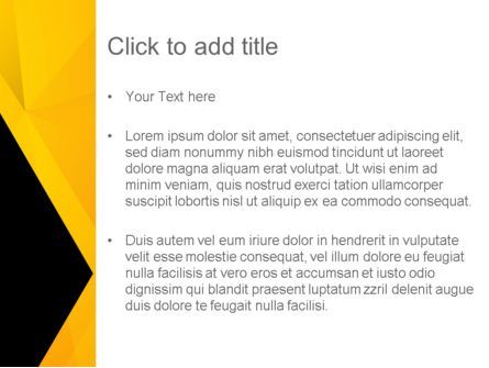 Black and Yellow Shapes PowerPoint Template, Slide 3, 13600, Business — PoweredTemplate.com