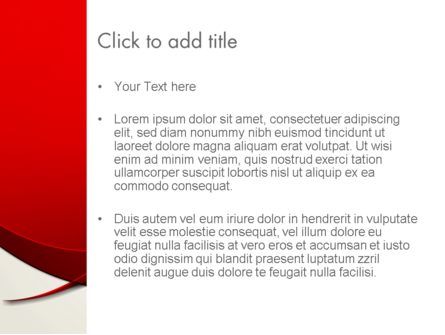 Rote flammenwellen abstrakt PowerPoint Vorlage, Folie 3, 13602, Abstrakt/Texturen — PoweredTemplate.com