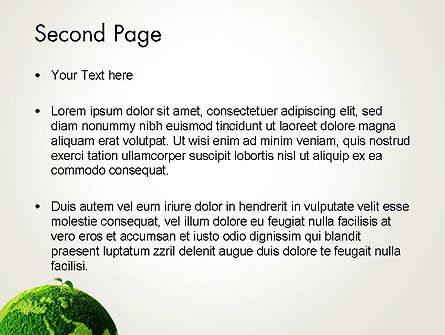 파워포인트 템플릿 - 젊은 녹색 지구에 촬영, 슬라이드 2, 13612, 자연 및 환경 — PoweredTemplate.com