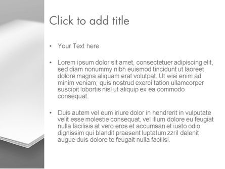 Modello PowerPoint - Brochure bianco su sfondo bianco, Slide 3, 13632, Astratto/Texture — PoweredTemplate.com