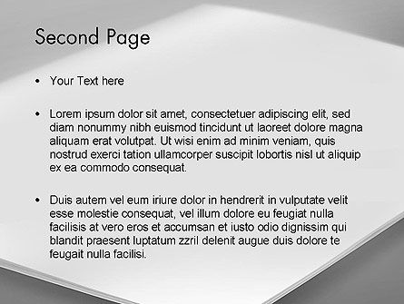 Modèle PowerPoint de brochure vierge sur fond blanc, Diapositive 2, 13632, Abstrait / Textures — PoweredTemplate.com