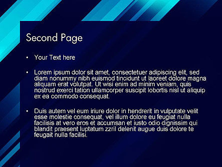 Modello PowerPoint - Astratte lame blu, Slide 2, 13635, Astratto/Texture — PoweredTemplate.com