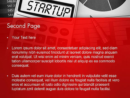 Startup Calculator PowerPoint Template, Dia 2, 13651, Financieel/Boekhouding — PoweredTemplate.com