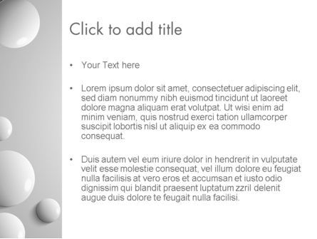Plantilla de PowerPoint - gotas blancas, Diapositiva 3, 13668, 3D — PoweredTemplate.com