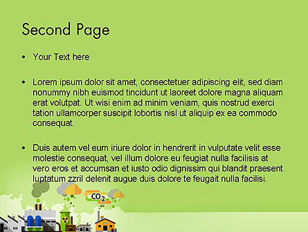 파워포인트 템플릿 - 행성 오염, 슬라이드 2, 13681, 자연 및 환경 — PoweredTemplate.com