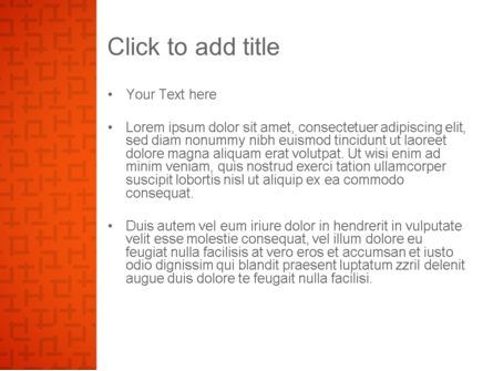 Sprechblase auf orange hintergrund PowerPoint Vorlage, Folie 3, 13683, Abstrakt/Texturen — PoweredTemplate.com