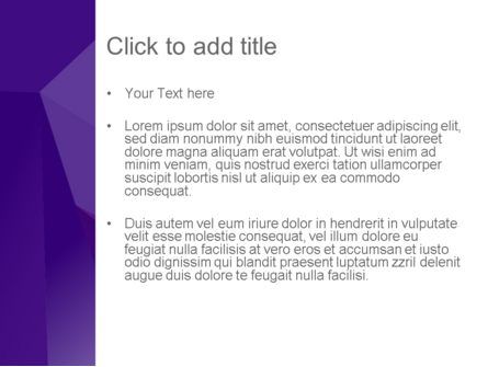 Modelo do PowerPoint - abstratos camadas profundo violeta, Deslizar 3, 13686, Abstrato/Texturas — PoweredTemplate.com