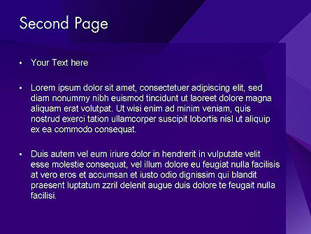 Modelo do PowerPoint - abstratos camadas profundo violeta, Deslizar 2, 13686, Abstrato/Texturas — PoweredTemplate.com