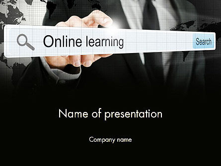 Online Tutoring PowerPoint Template, Gratis PowerPoint-sjabloon, 13687, Education & Training — PoweredTemplate.com