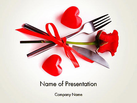 Romantic Dinner Invitation PowerPoint Template, Free PowerPoint Template, 13688, Holiday/Special Occasion — PoweredTemplate.com