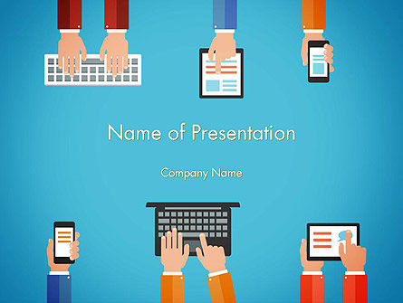 Digitalisering PowerPoint Template, PowerPoint-sjabloon, 13695, Technologie en Wetenschap — PoweredTemplate.com