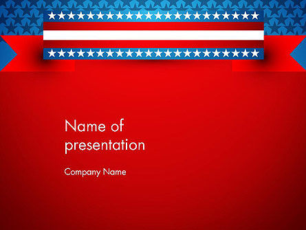 Modelo do PowerPoint - independência americana, Modelo do PowerPoint, 13698, América — PoweredTemplate.com
