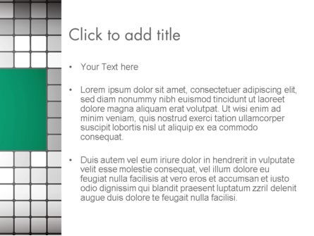 Graue quadrate mosaik PowerPoint Vorlage, Folie 3, 13706, Abstrakt/Texturen — PoweredTemplate.com