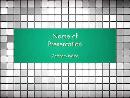 Graue quadrate mosaik PowerPoint Vorlage, Kostenlos PowerPoint-Vorlage, 13706, Abstrakt/Texturen — PoweredTemplate.com