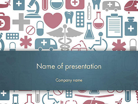 Medical Stuff PowerPoint Template, 13709, Medical — PoweredTemplate.com