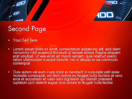 Speed PowerPoint Template, Slide 2, 13729, Sports — PoweredTemplate.com