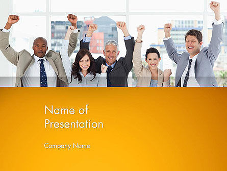 Het Verheugen Mensen Uit Het Bedrijfsleven PowerPoint Template, Gratis PowerPoint-sjabloon, 13735, Mensen — PoweredTemplate.com