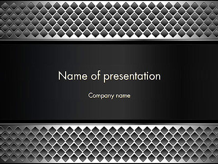 Plantilla de PowerPoint - metal textura abstracta, Gratis Plantilla de PowerPoint, 13747, Abstracto / Texturas — PoweredTemplate.com