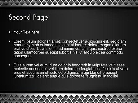 Metall abstrakte textur PowerPoint Vorlage, Folie 2, 13747, Abstrakt/Texturen — PoweredTemplate.com