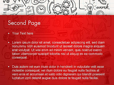 Modello PowerPoint - Scarabocchi commerciali, Slide 2, 13748, Lavoro — PoweredTemplate.com