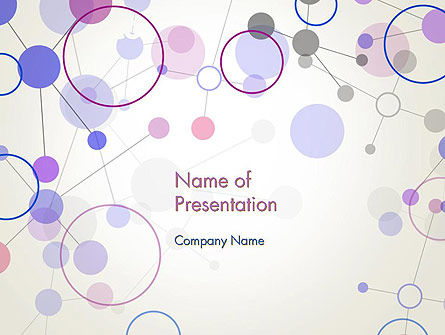 Connections and Nodes PowerPoint Template, PowerPoint Template, 13762, Abstract/Textures — PoweredTemplate.com