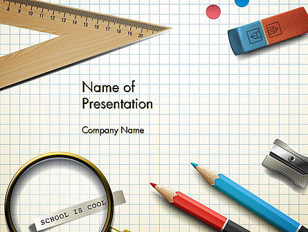 Welkom Terug Op School PowerPoint Template, PowerPoint-sjabloon, 13795, Education & Training — PoweredTemplate.com