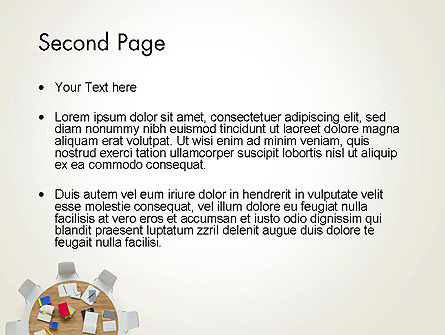 Templat PowerPoint Tampilan Meja Rapat, Slide 2, 13807, Bisnis — PoweredTemplate.com