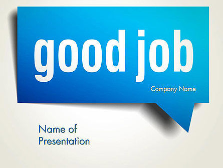 Good Job PowerPoint Template, PowerPoint Template, 13813, Careers/Industry — PoweredTemplate.com