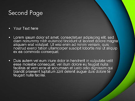 Modello PowerPoint - Onde estratto scorrente, Slide 2, 13814, Astratto/Texture — PoweredTemplate.com