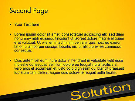 Solution PowerPoint Template, Slide 2, 13815, Business Concepts — PoweredTemplate.com