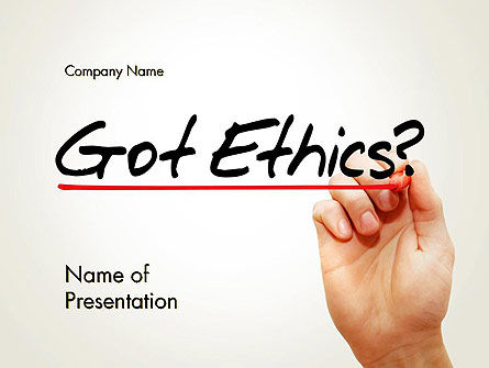 Ethical Code PowerPoint Template, PowerPoint Template, 13823, Business — PoweredTemplate.com