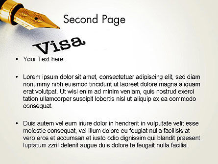 Immigration Visa PowerPoint Template, Slide 2, 13830, Legal — PoweredTemplate.com