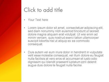 Plantilla de PowerPoint - gradiente amarillo a rojo, Diapositiva 3, 13849, Abstracto / Texturas — PoweredTemplate.com