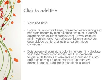 Modello PowerPoint - Ramo con foglie d'autunno, Slide 3, 13874, Natura & Ambiente — PoweredTemplate.com