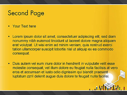 Templat PowerPoint Kerumunan Orang Berkomitmen Pada Ide, Slide 2, 13875, Konsep Bisnis — PoweredTemplate.com