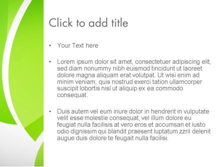 Green Flat Petals Abstract PowerPoint Template, Slide 3, 13882, Abstract/Textures — PoweredTemplate.com