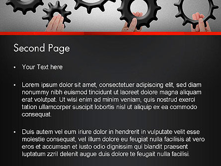Modello PowerPoint - Ingranaggi impegno, Slide 2, 13886, Concetti del Lavoro — PoweredTemplate.com