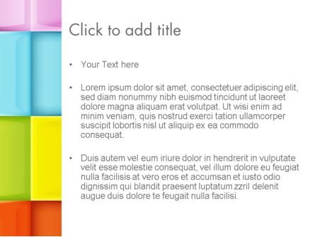 Multicolored Tiles PowerPoint Template, Slide 3, 13891, Abstract/Textures — PoweredTemplate.com