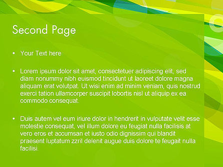 Modèle PowerPoint de résumé de l'humeur verte, Diapositive 2, 13895, Abstrait / Textures — PoweredTemplate.com
