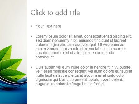 Modello PowerPoint - Fiume e foglie verdi, Slide 3, 13901, Natura & Ambiente — PoweredTemplate.com