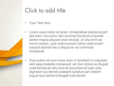 Plantilla de PowerPoint - naranja ondas resumen, Diapositiva 3, 13904, Abstracto / Texturas — PoweredTemplate.com