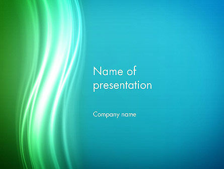 Flowing Waves PowerPoint Template, Free PowerPoint Template, 13912, Abstract/Textures — PoweredTemplate.com