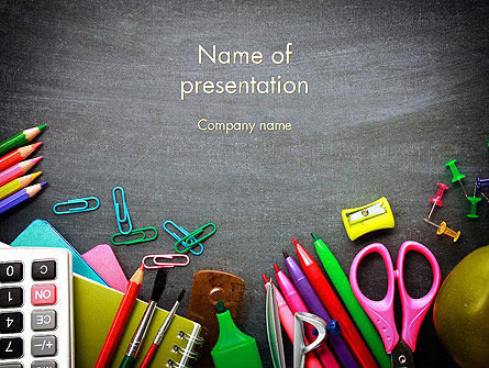 Back-to-School Strategy PowerPoint Template, PowerPoint Template, 13918, Education & Training — PoweredTemplate.com