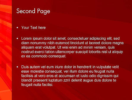Modèle PowerPoint de résumé de tendance rouge, Diapositive 2, 13927, Abstrait / Textures — PoweredTemplate.com