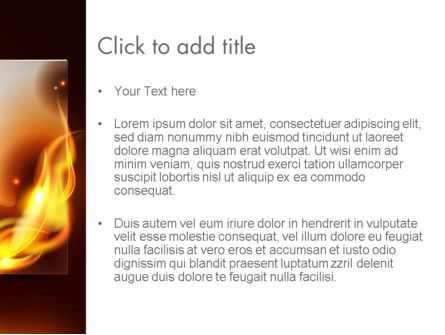燃える紙 - PowerPointテンプレート, スライド 3, 13934, 抽象／テクスチャ — PoweredTemplate.com