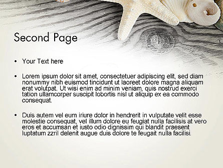 Shells and Starfish PowerPoint Template, Slide 2, 13939, Holiday/Special Occasion — PoweredTemplate.com
