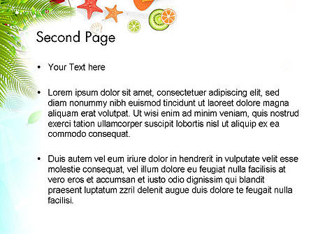 Modello PowerPoint - Tropical holidays, Slide 2, 13962, Vacanze/Occasioni Speciali — PoweredTemplate.com