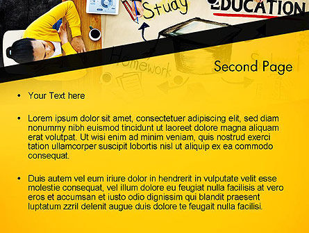 Modello PowerPoint - Studiare a casa, Slide 2, 13994, Education & Training — PoweredTemplate.com