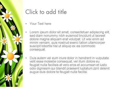 Kamille Stroom PowerPoint Template, Dia 3, 14013, Abstract/Textuur — PoweredTemplate.com